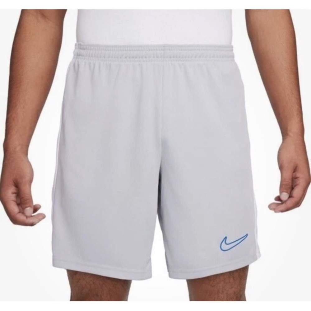 Mens Nike Dri-Fit Academy Soccer Shorts WOLF GRAY & WHITE - Large - NWT